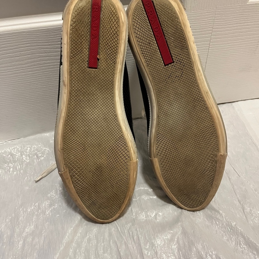 Prada Black and White Women's Sneakers - Picture 9 of 15